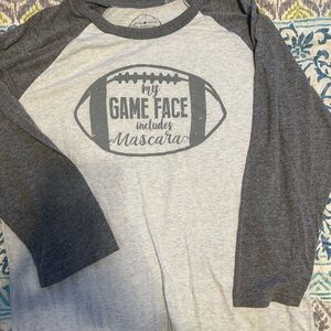 Charcoal and Light Gray Raglan Tee